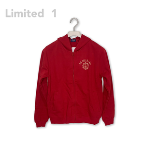 Personalized printed hooded jacket red