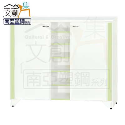【文創集】凱斯 環保4.5尺南亞塑鋼開門鞋櫃(客約商品)