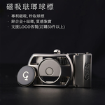 Green Golf 高爾夫 自動扣皮帶 腰帶 真皮 磁吸球標 鋅合金帶扣 深藍, , large