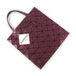 ISSEY MIYAKE BAO BAO Lucent 6x6 金屬感設計托特包/酒紅色, , large