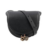SEE BY CHLOE MARA BAG 牛皮小款斜背馬鞍包/黑色, , large