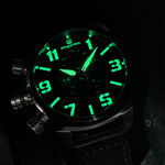 elegantsis 愛樂時 JF48QS-陸海空三軍大錶徑三眼計時手錶-海軍藍/48mm ELJF48QS-OU06L, , large