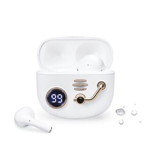 RASTO  RS47 舊時光電量顯示真無線藍牙5.3耳機 - IPX4防水，數字電量顯示，超長使用