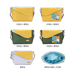 【seisei】遛遛包/斜背+托特二包合一_再生寶特瓶環保防水布/太陽黃, , large