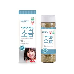 【韓國 BEBEFOOD】寶寶福德 嬰幼兒 天然低鈉海鹽 副食品調味(120g)