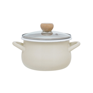 [誠貫]日本和平FREIZ 琺郎深鍋20cm(灰色) RB-3247