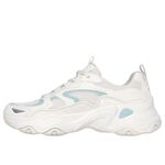 Kixpress-Skechers D'Lites 5.0 女 休閒鞋 經典 復古 厚底 增高 穿搭 米白 藍 [150520NTBL], , large