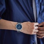 CITIZEN 星辰 光動能電波萬年曆手錶 CB0270-87L, , large