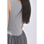 (S) woog質感無袖綠色洋裝二手衣, , large