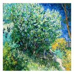 【御畫房】紫丁香花叢 國家一級畫師手繪油畫80×80cm(VF-173), , large