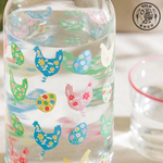 【SOLO歐洲家居】LCW Home 700ML 200ML 彩繪鄉村雞玻璃水壺杯組 土耳其製造, , large