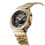 CASIO卡西歐 G-SHOCK 八角 全金屬版 太陽能藍芽雙顯手錶-金 GM-B2100GD-9A, , large