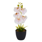 【YU Living】人造小蘭花盆 仿真蘭花盆栽 高30cm-粉色, , large