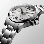 LONGINES 浪琴 征服者系列V.H.P. GMT 萬年曆手錶-銀/43mm L37284766, , large