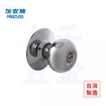 喇叭鎖 加安牌 台灣製 門鎖 不銹鋼銀C1300 金色C1700 青古銅C1800 大套盤 卡巴鎖匙, , large