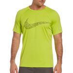 NIKE JDI SWOOSH 成人男性短袖防曬衣 健身 戶外運動 吸汗 乾爽 透氣 彈性 舒適 抗UV 黑 亮綠 藍綠, , large