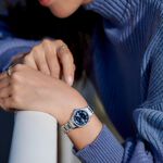 CITIZEN 星辰 XC 輕奢光 深邃藍 超級鈦 光動能電波女錶 ES9490-61L, , large
