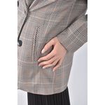 (M) jianyifei質感格紋棕色外套二手衣, , large