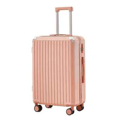 【HJY】鴻嘉源 多功能USB充電行李箱K26-粉