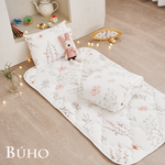 BUHO 《花澗夢影》激凍冰紗涼感兒童睡墊三件組(鋪棉睡墊+涼被+兒童枕)SGS無毒x涼感雙認證, 花澗夢影, large