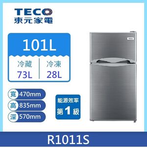 東元R1011雙門小冰箱(灰色)