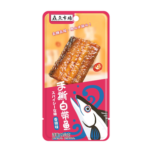 魚市場手撕白帶魚(香辣味)