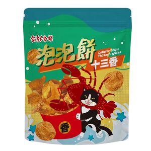 [箱購]台灣e食館-泡泡餅(十三香小龍蝦口味)50g克 x 20Bag包