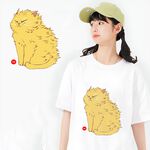 JZ TEE 閃電橘貓 印花短袖T恤, , large