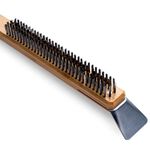 [OONI戶外窯烤爐]窯烤爐專用長柄清潔刷帶刮刀功能 Pizza Oven Brush 清潔刮刀 刮板 磋刀 不鏽鋼刷頭, , large