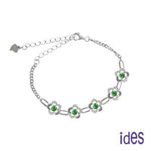 [ides愛蒂思]東方系列設計款玉髓手環手鍊/花團錦簇