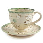 [豐名日本餐具] 咖啡杯組 手繪白櫻 / C00CS1-40, , large