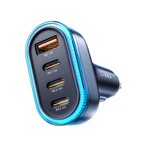 【LISEN】36W+65W 4孔車載充電器 2E7104 車充 車用充電器 點菸器 點煙器