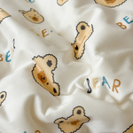 【Betrise】Big headed bear | Lazy soft Q knitted cotton antibacterial soy fiber air-conditioning quilt/cooling quilt (150x200cm), , large