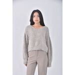 (F) earth music ecology質感綠色長袖上衣二手衣, , large