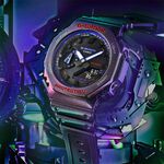 CASIO 卡西歐 G-SHOCK 電競玩家 炫彩烤漆 八角 手錶 GA-2100AH-6A, , large