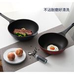 韓國Kassel鑽石超導熱不沾深型炒鍋附玻璃鍋蓋-32cm(IH爐可用鍋)亞光灰, , large