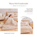【DUYAN 竹漾】Heat-Fi 法蘭絨暖暖被 / 濃縮卡布, , large