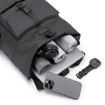KINGSONS Roll Top Commuter Backpack, , large
