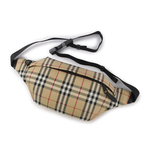 BURBERRY 格紋尼龍帆布腰包/經典米色, , large