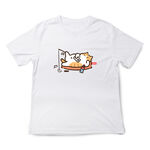 JZ TEE Orange Cat-Relax Graphic Tee, , large