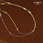 【Gulicc】古莉可 項鍊 時尚金色小豬鼻細緻鎖骨鍊, , large