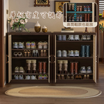 【AOTTO】65面寬中古藤編可調節收納鞋櫃(AC-218), , large