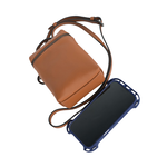 LONGCHAMP Le Pliage Xtra XS 小牛皮拉鍊迷你手提/斜背二用包/白蘭地酒色, , large