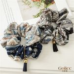 【Gulicc】古莉可 髮圈 歐美款復古流蘇吊墜大腸圈, , large