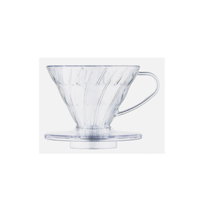 PEARL HORSE Cone Coffee Dripper for 1–2 Cups – Transparent, Durable Design – TA-P-V01-D