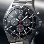 ORIENT 東方錶 Sports 熊貓錶 潛水風格太陽能三眼計時手錶-42.8mm RA-TX0202B, , large