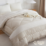 【Betrise貝翠絲】可水洗/機洗 韓國復古輕柔棉銀離子防蹣抗菌羽絲絨暖冬被-大尺寸180x210cm(多款任選), , large
