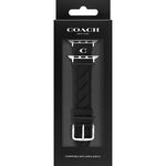 COACH Apple Watch 錶帶 38/40/41mm適用 黑色菱格紋矽膠錶帶 520快樂 送禮禮物(不含手錶), , large