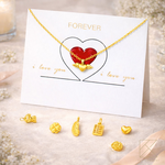 【TLH】母親節限定 黃金墜項鍊 愛情限時批 約重0.02錢&plusmn;0.01, , large