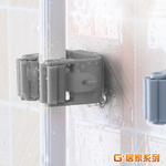 【G+居家】2組無痕貼拖把工具掛架4入(免打孔掛架/拖把架/掛勾/無痕掛鉤/拖把夾/拖把掛架), , large